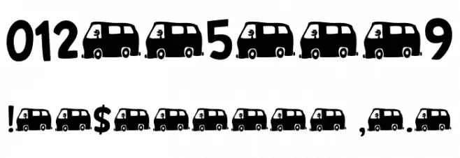 Camioneta DEMO Regular Font Alte caractere