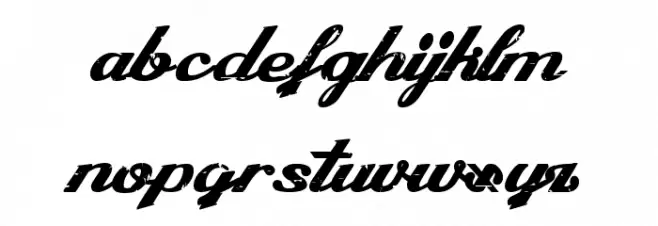 Camélia 字体 小写