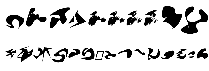 Camo3 Angled Font OTHER CHARS