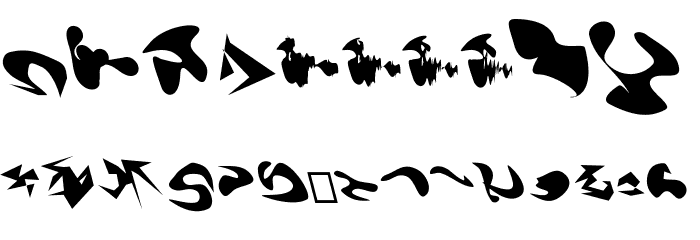 Camo3 Angled2 Font OTHER CHARS