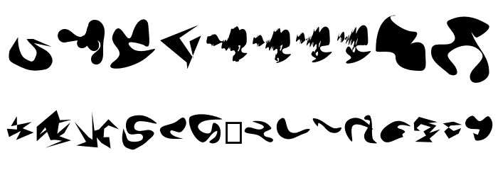 Camo3 Inverted Font OTHER CHARS