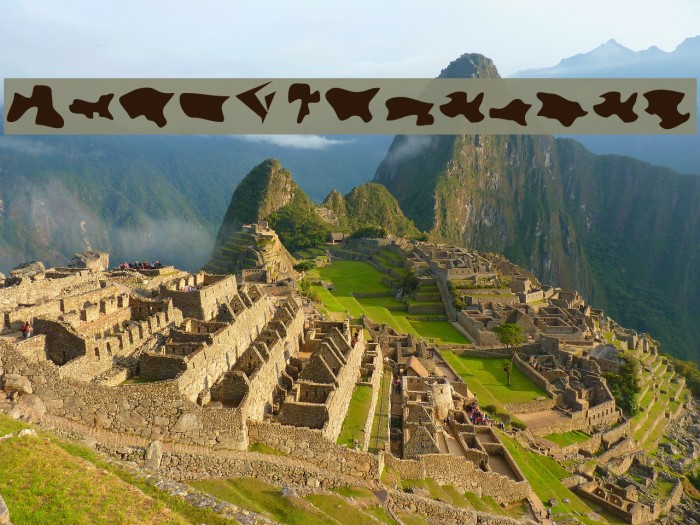 Camo3 Inverted Font examples