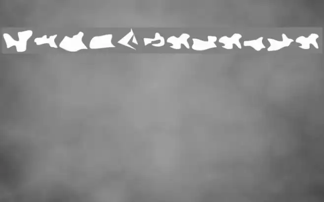 Camo3 Reverse Font examples