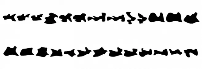 Camo3 Reverse Caratteri MINUSCOLO