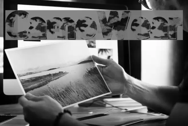 CamoWear Font examples