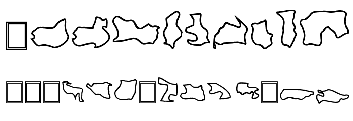 Camosport Outline Font OTHER CHARS
