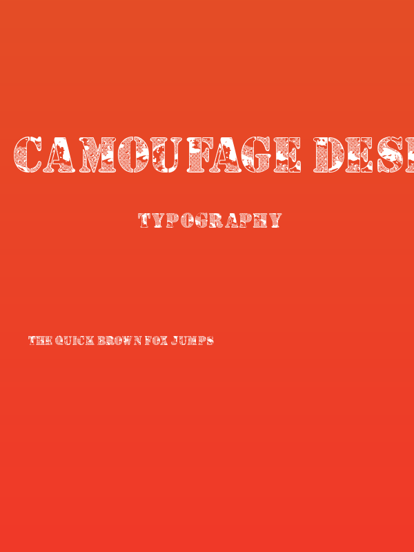 Camoufage Desert Poster