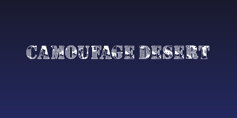 Camoufage Desert Social Header