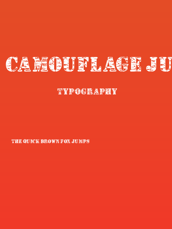 Camouflage Jungle Poster