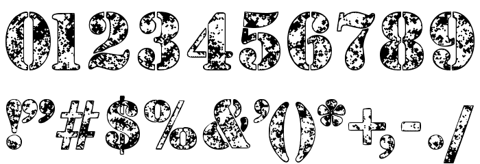 Camouflage Snow Font OTHER CHARS
