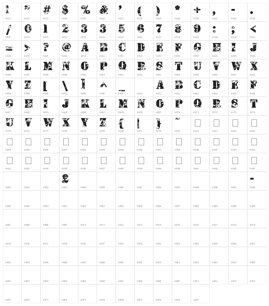 Camouflage Urban Character Map