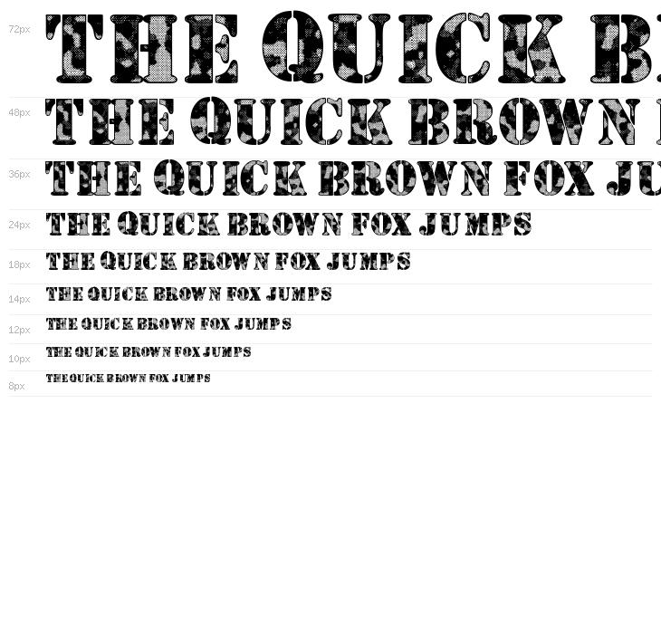 Camouflage Woodland Waterfall