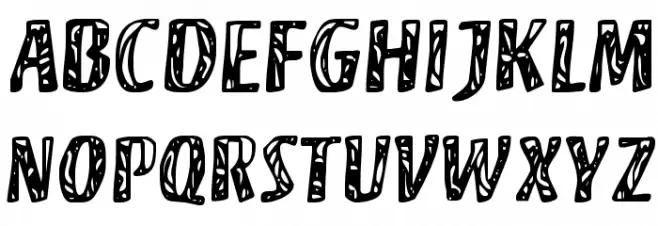 Camouflage Schriftart Groß