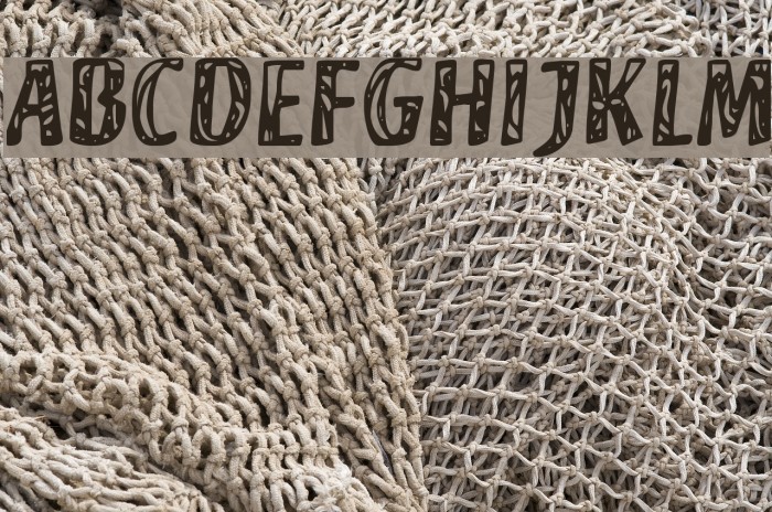 Camouflage Font examples