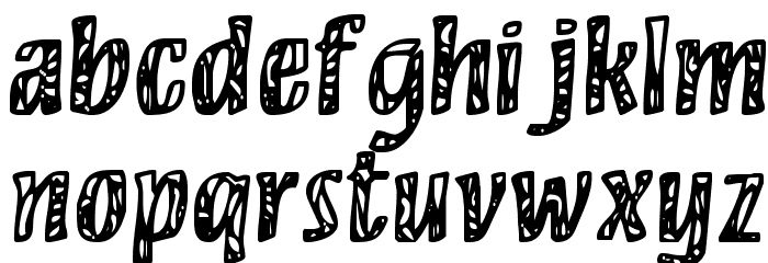 Camouflage Font LOWERCASE
