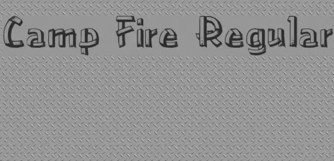 Camp Fire Regular Font examples