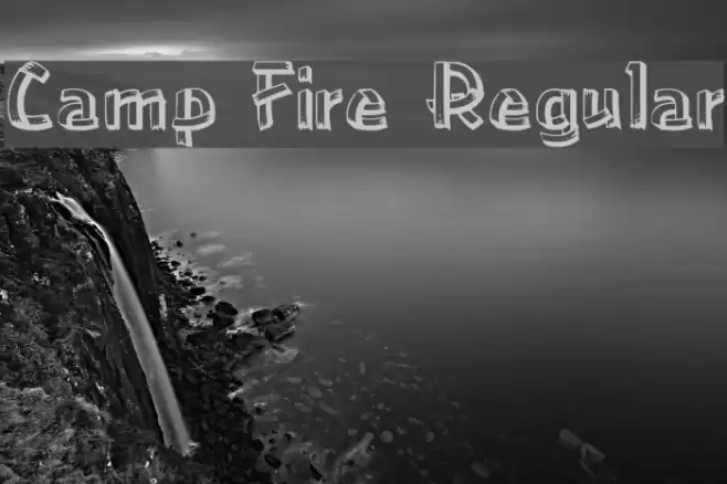 Camp Fire Regular Font examples