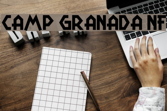 Camp Granada NF Font examples