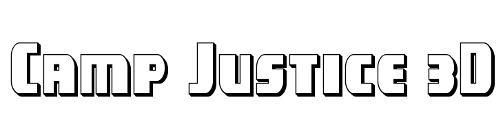 Camp Justice 3D  Descarca Fonturi Gratis