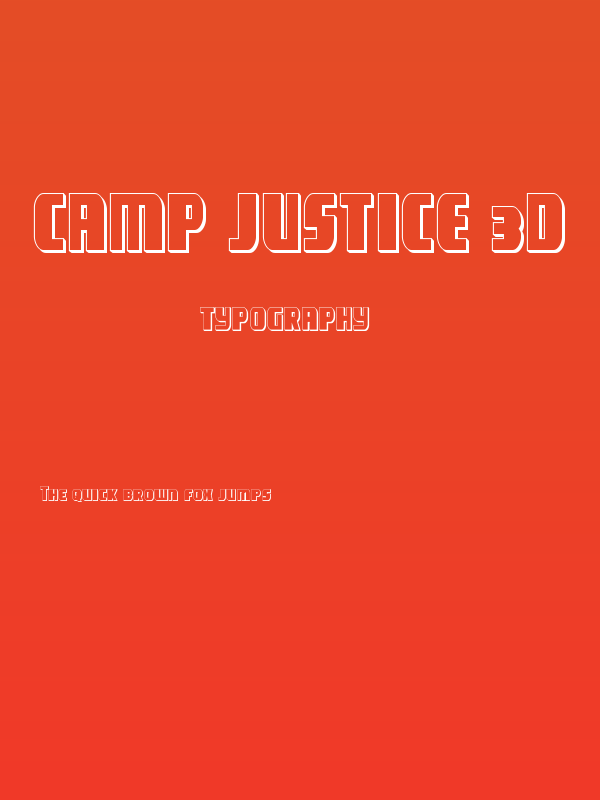 Camp Justice 3D Poster