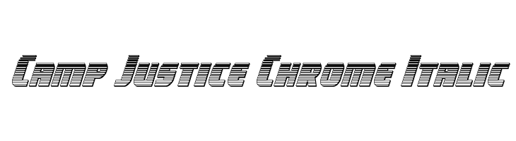 Camp Justice Chrome Italic  font caratteri gratis