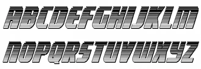 Camp Justice Chrome Italic Fonte MAIÚSCULAS