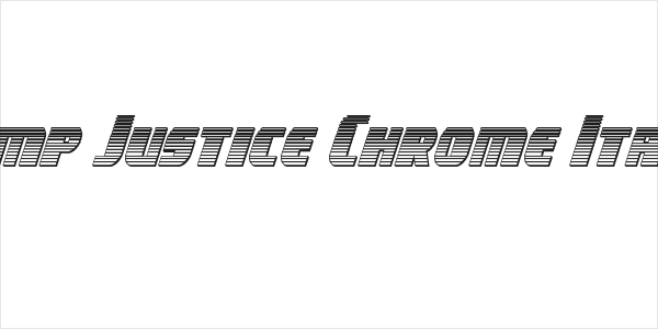 Camp Justice Chrome Italic Logo