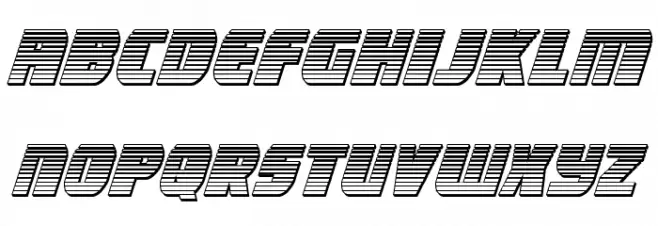 Camp Justice Chrome Italic Caratteri MINUSCOLO