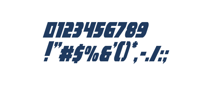 Camp Justice Condensed Italic Other Characters