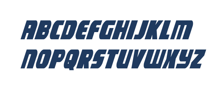 Camp Justice Condensed Italic Lowercase