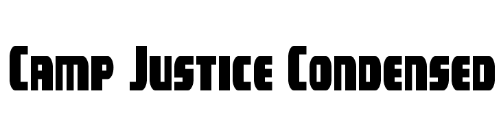 Camp Justice Condensed  font caratteri gratis