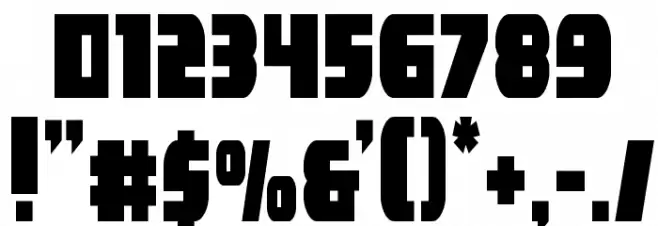 Camp Justice Condensed Font OTHER CHARS