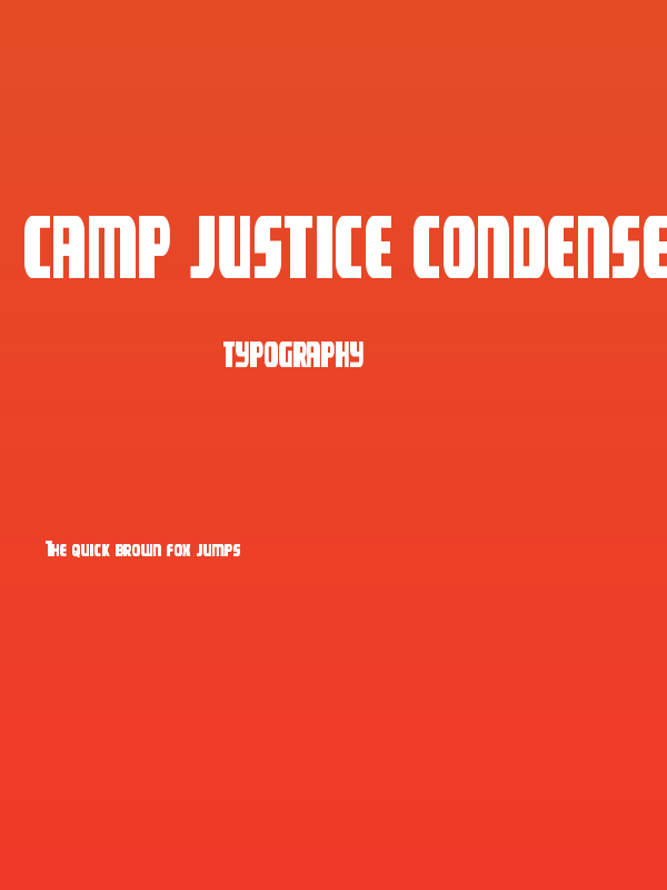 Camp Justice Condensed Poster