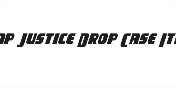 Camp Justice Drop Case Italic Logo