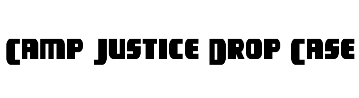 Camp Justice Drop Case  フリーフォントのダウンロード