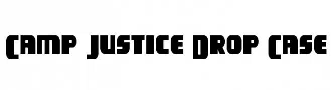 Camp Justice Drop Case  Скачать бесплатные шрифты