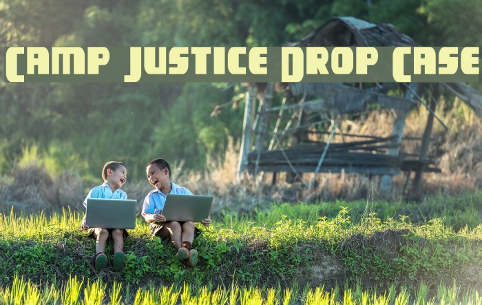 Camp Justice Drop Case Font examples