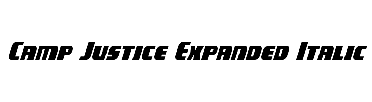 Camp Justice Expanded Italic  Fuentes Gratis Descargar