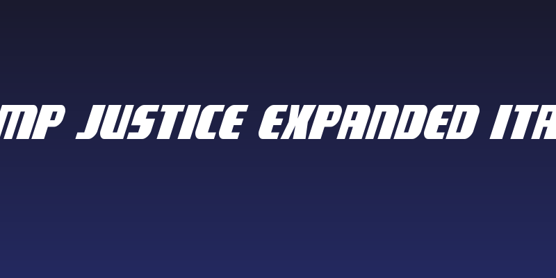 Camp Justice Expanded Italic Social Header