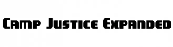 Camp Justice Expanded  Frei Schriftart Herunterladen