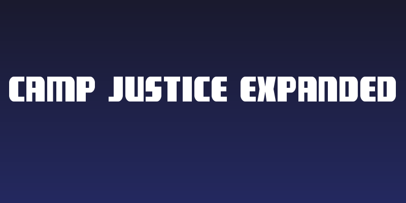 Camp Justice Expanded Social Header