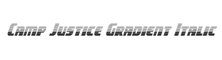 Camp Justice Gradient Italic  Frei Schriftart Herunterladen