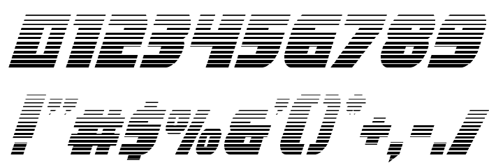 Camp Justice Gradient Italic Font OTHER CHARS
