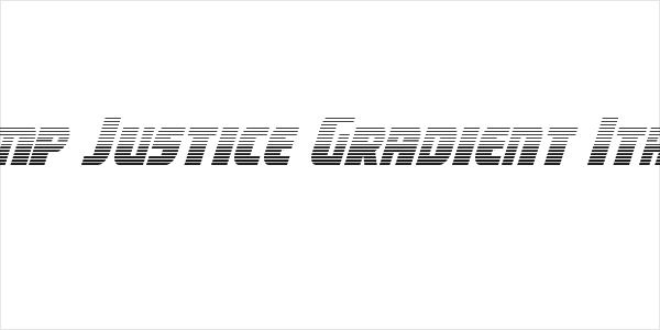 Camp Justice Gradient Italic Logo