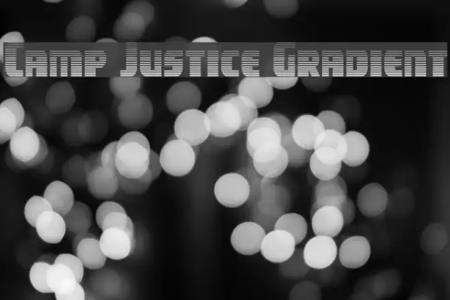 Camp Justice Gradient Font examples