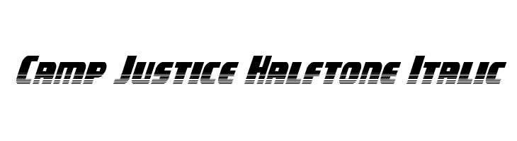 Camp Justice Halftone Italic  baixar fontes gratis