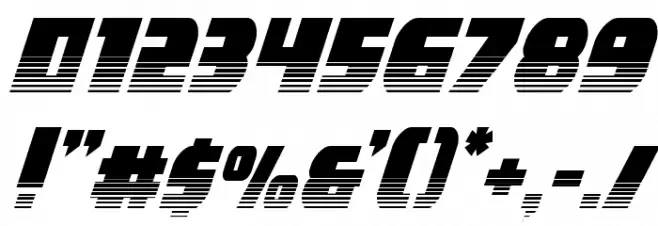 Camp Justice Halftone Italic Font OTHER CHARS