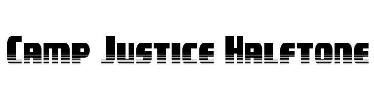 Camp Justice Halftone  Frei Schriftart Herunterladen