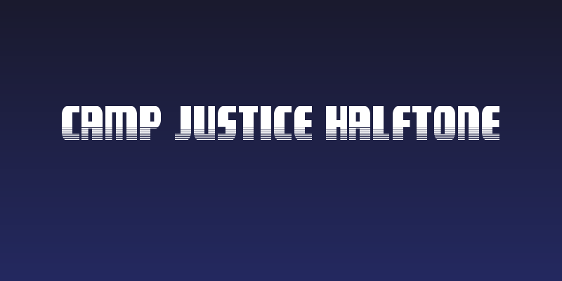Camp Justice Halftone Social Header