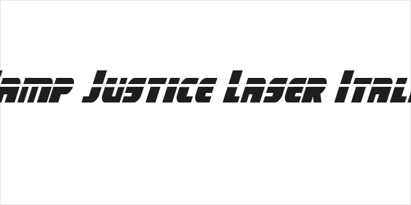 Camp Justice Laser Italic Logo